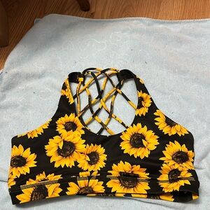 Constantly Varied Gear Sunflowers butterfly bra